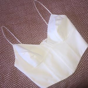 Aritzia Babaton White top, Corset